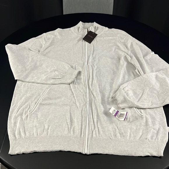 Men’s Tasso Elba Zip Up Sweater - Picture 1 of 3